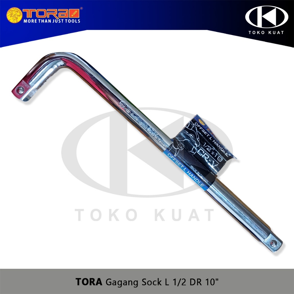 Gagang Socket L 10" TORA 1/2"Dr Gagang Sock Kunci Filter Oli