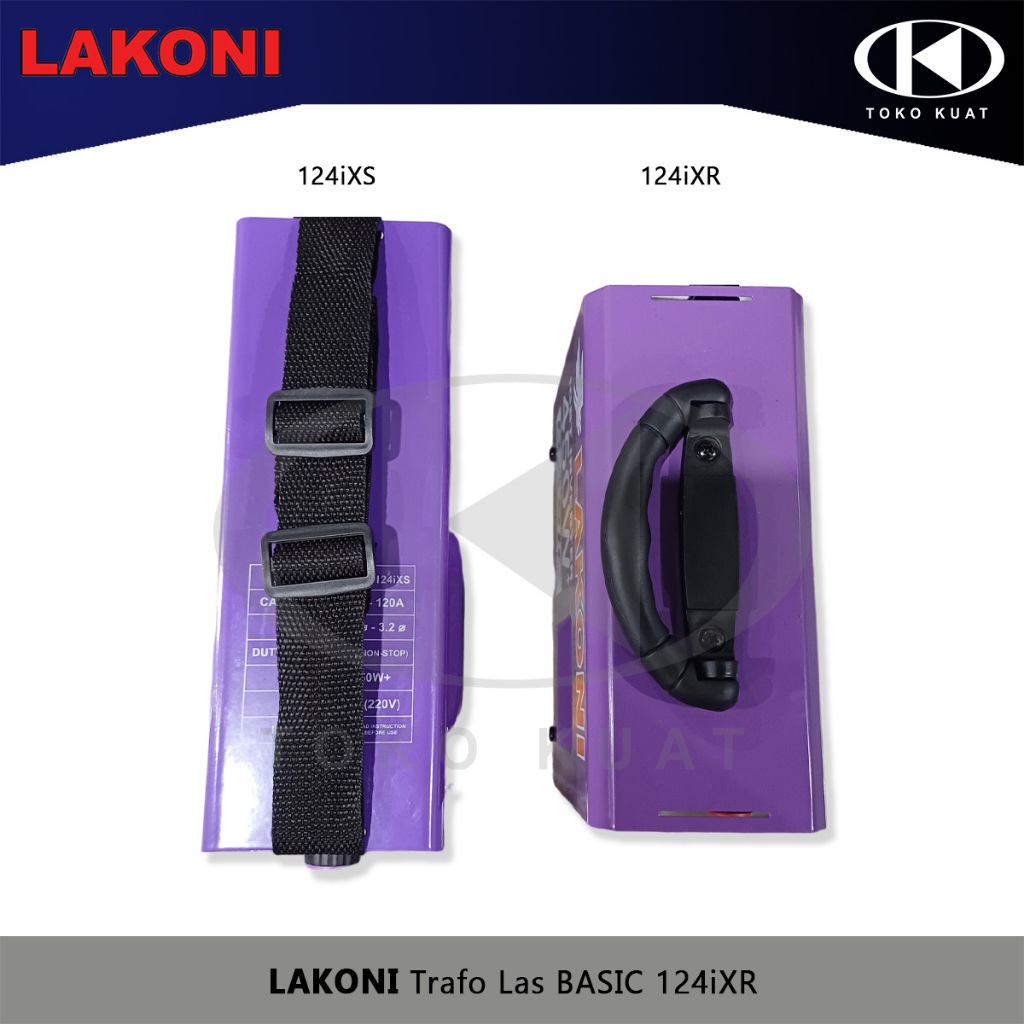 Trafo Las 450Watt+ LAKONI Basic 124iXR Trafo Las Listrik Inverter 120A
