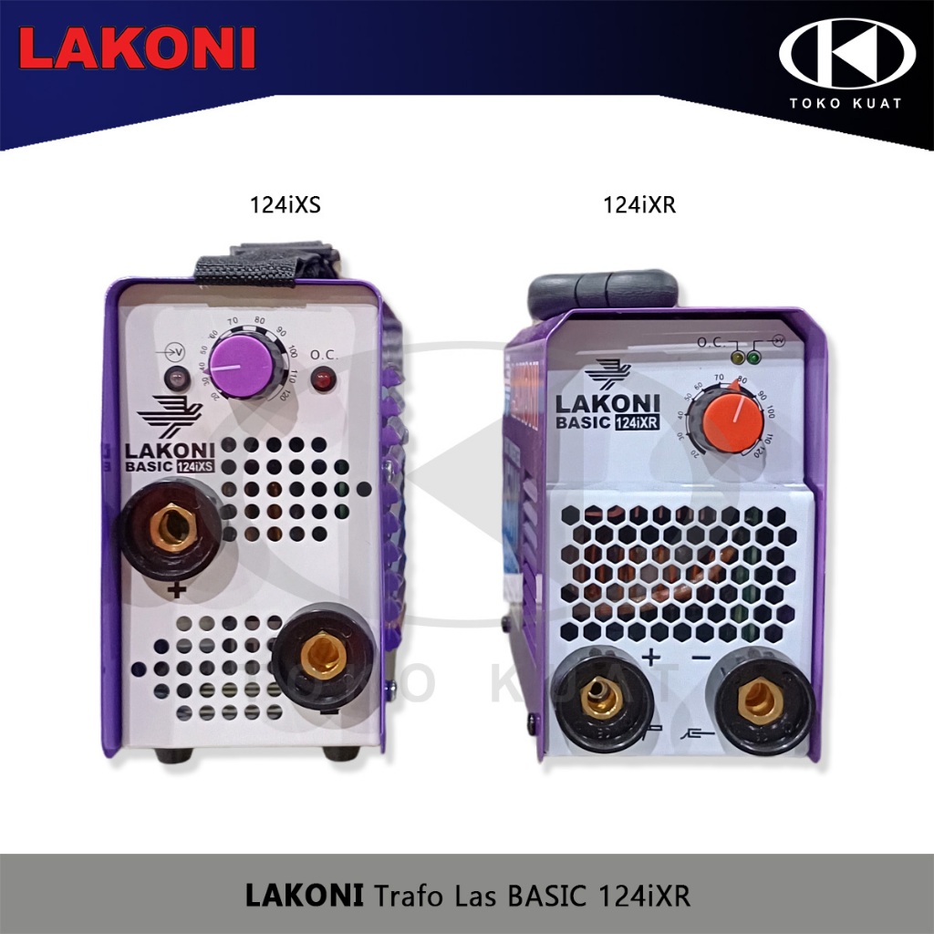 Trafo Las 450Watt+ LAKONI Basic 124iXR Trafo Las Listrik Inverter 120A
