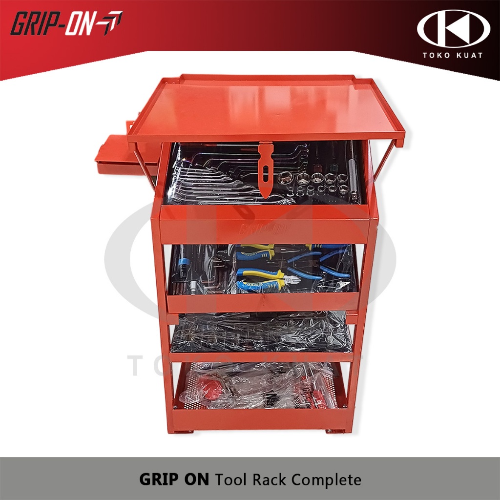 Jual Tool Rack Complete Set GRIP ON Tool Kit Rak Kunci Set Bengkel Motor