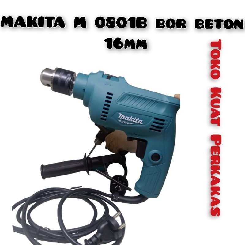 Jual MAKITA M 0801B Bor besi 13mm kekuatan bor beton 16mm Renos