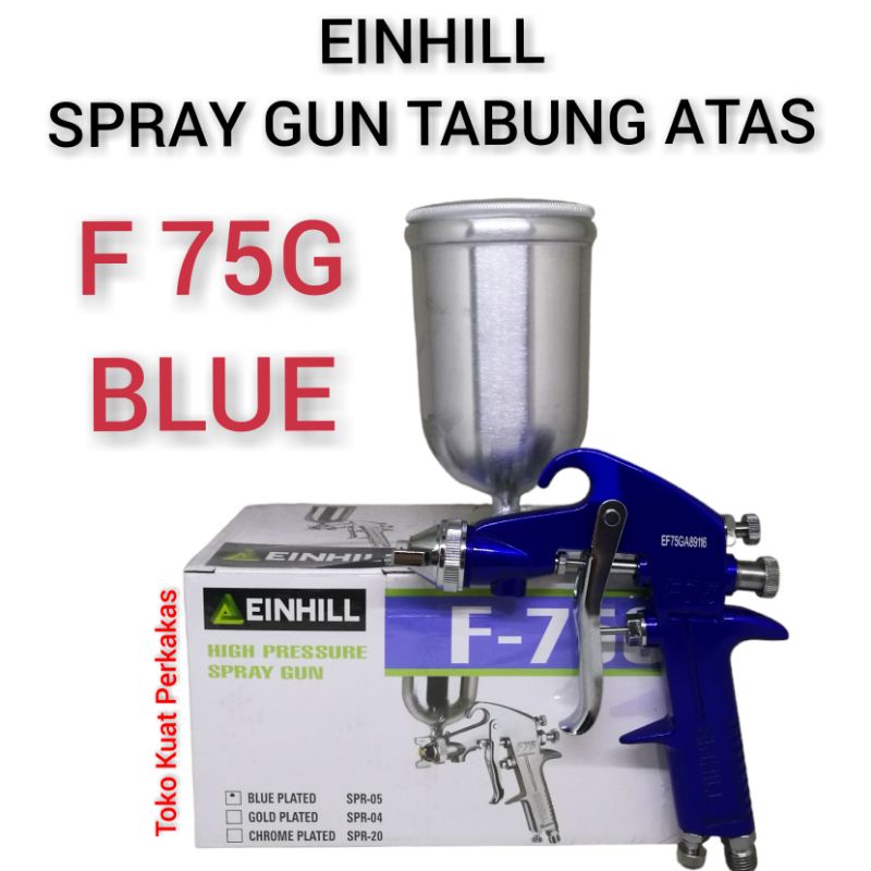 Spray Gun F-75G tabung atas EINHILL semprotan cat angin