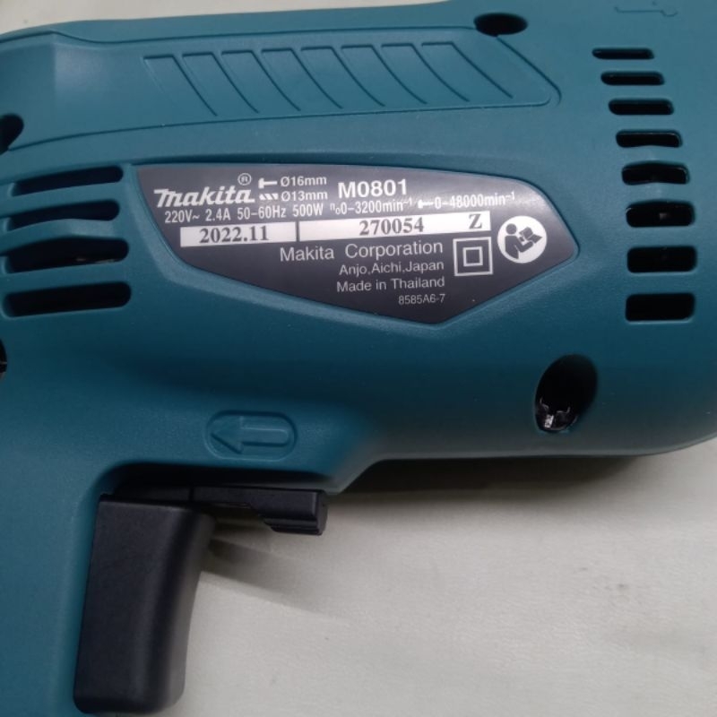 Jual MAKITA M 0801B Bor besi 13mm kekuatan bor beton 16mm Renos