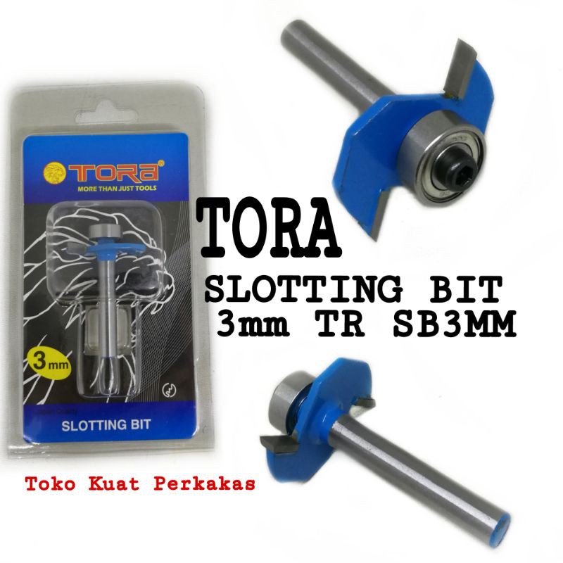 Slotting bit TORA mata propil trimer router as 1/4" (6.35) got 3mm