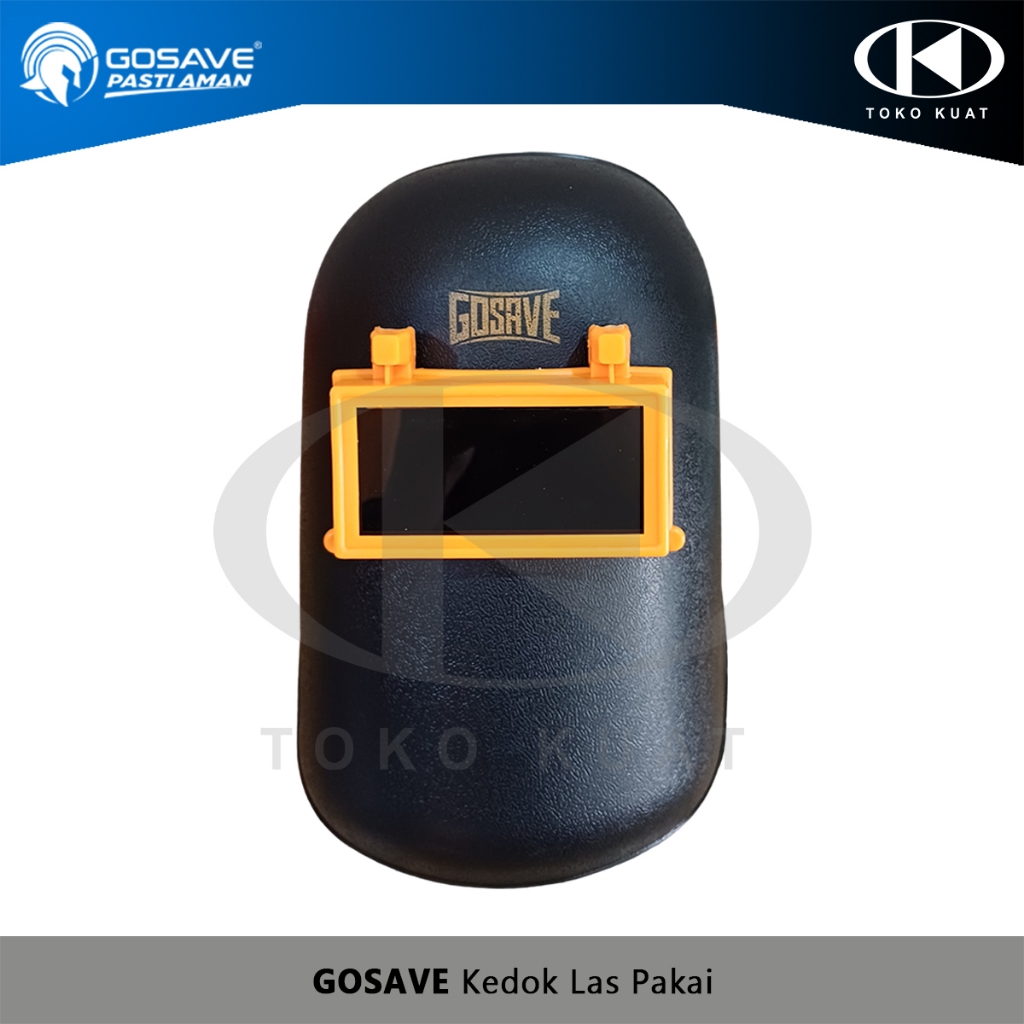 Kedok Las Pakai GOSAVE Welding Mask Topeng + Knob Putar