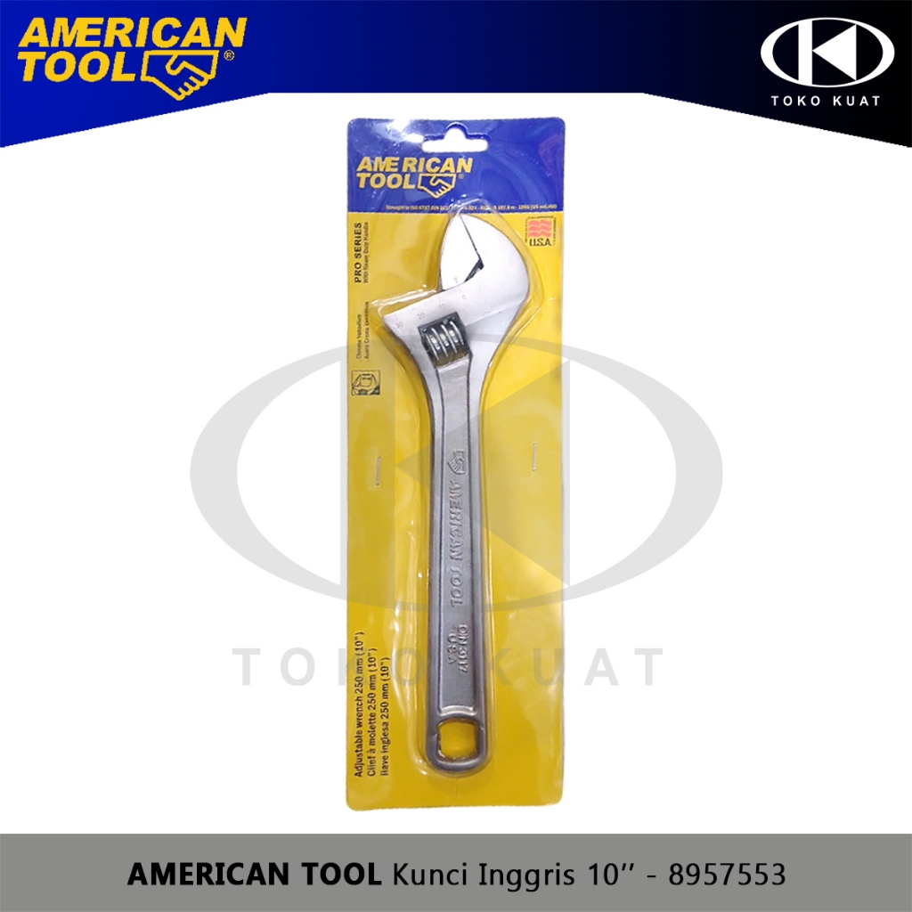 Kunci Inggris 10'' AMERICAN TOOL Adjustable Wrench 250mm - 8957553