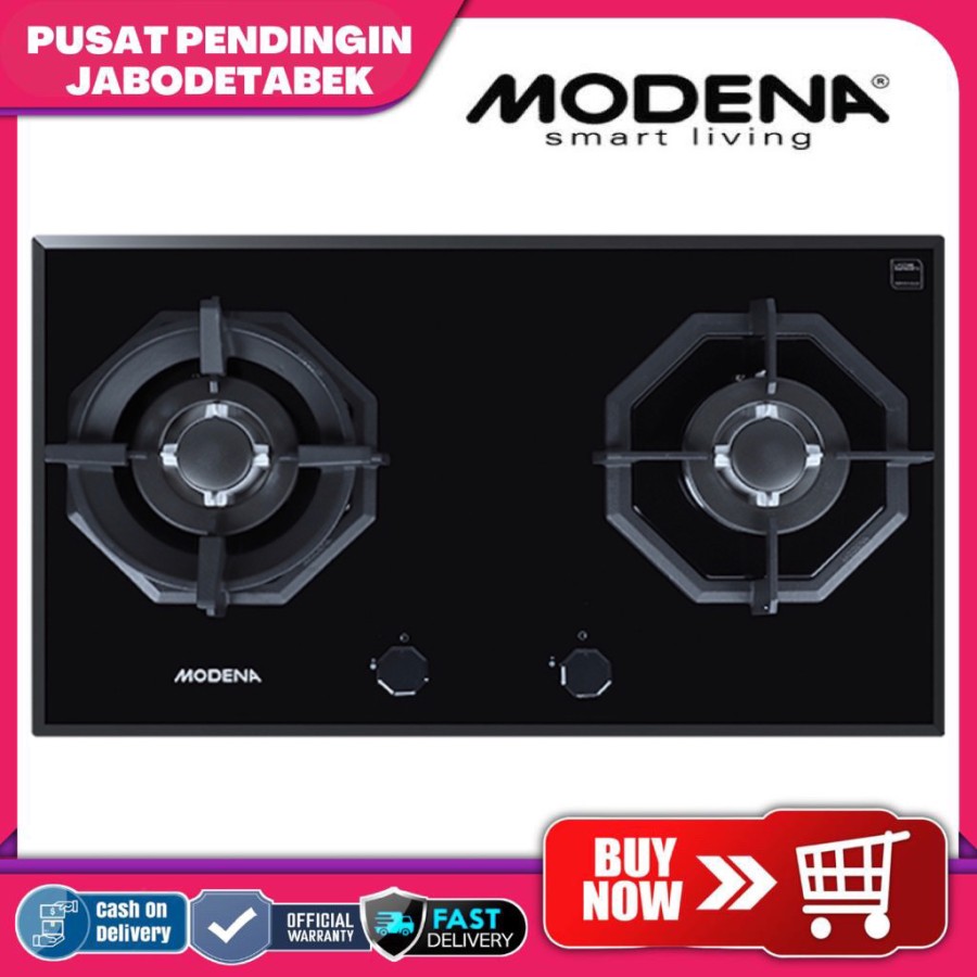 MODENA BH 1728 LA/BH 1728LA/BH1728 LA Kompor Gas Tanam 2 Tungku