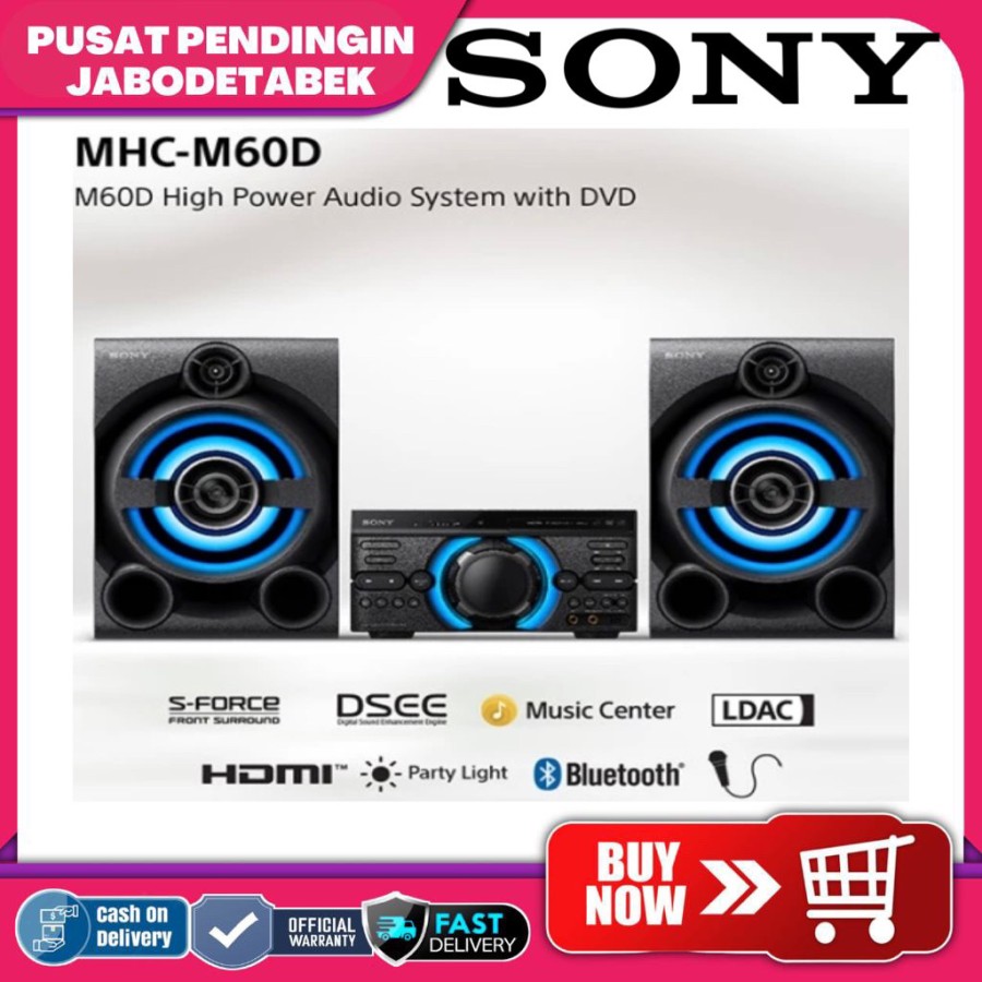 Sony MHC-M60D High Power Audio System with DVD