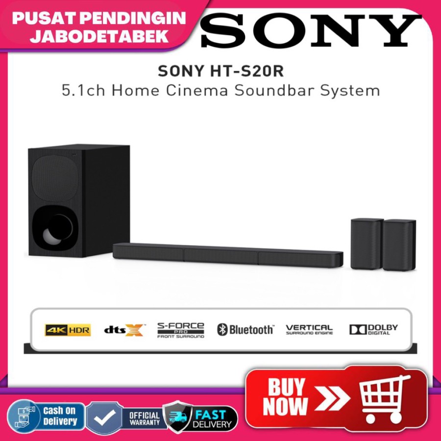 Jual SONY HT-S20R Home Cinema Soundbar Audio System HTS20R