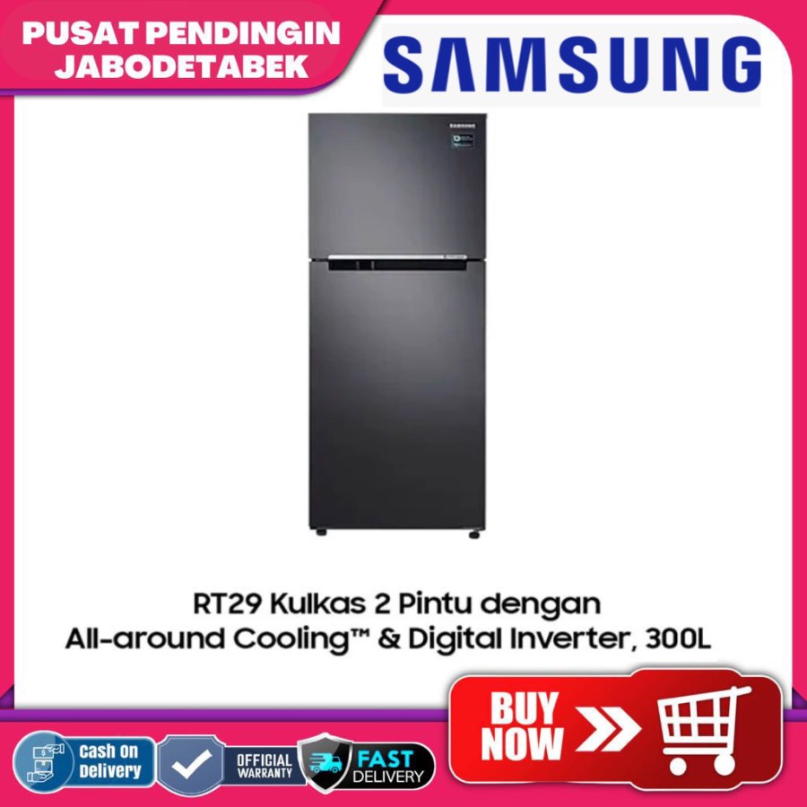 SAMSUNG Kulkas 2 Pintu [300 L] - RT29K503JB1/SE