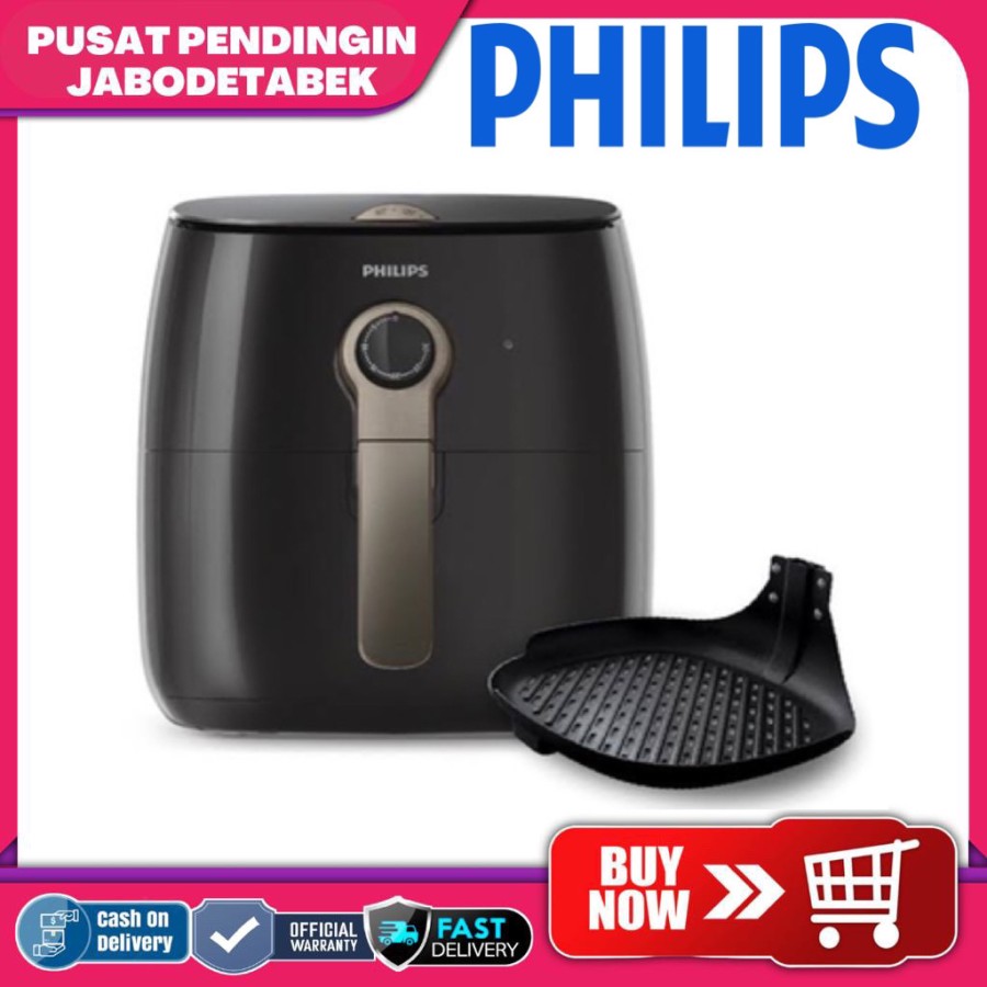 PHILIPS HD9723 Air Fryer Twin Turbo Star - Black
