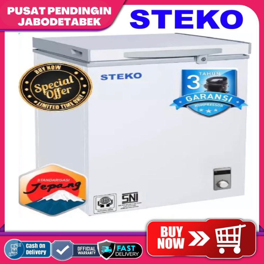 Jual Chest Freezer Box L Steko Bf Bf Super Low Watt Led Display