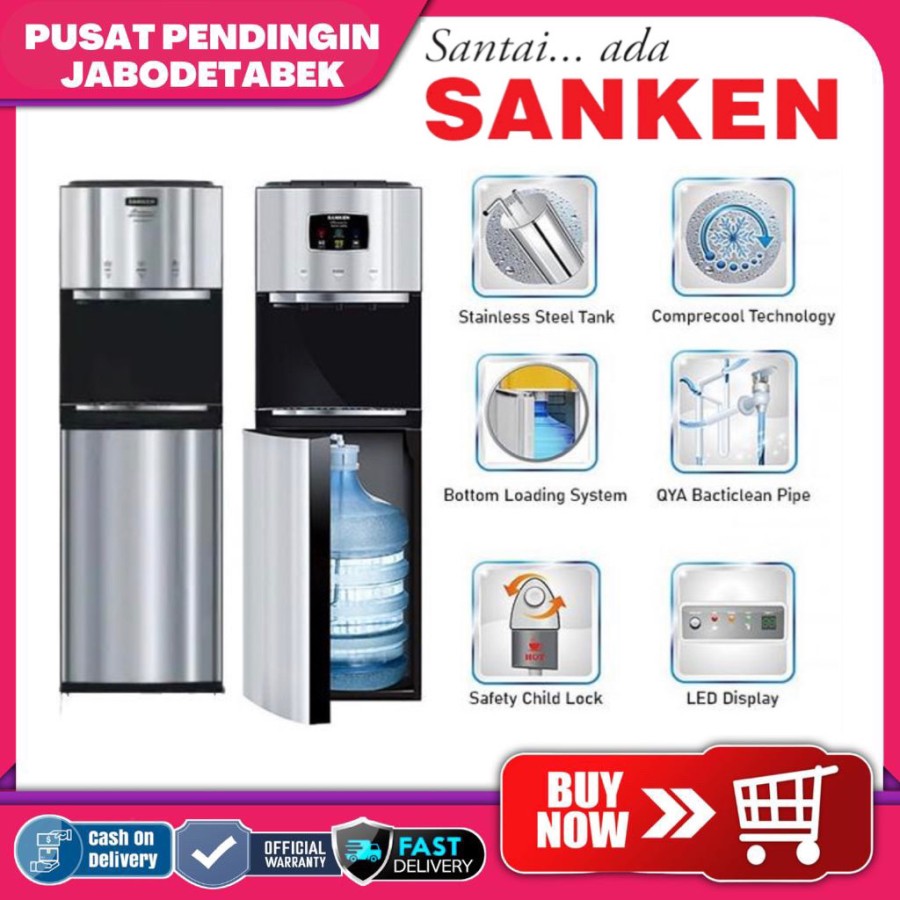 DISPENSER SANKEN HWD C 575 SBK / GALON BAWAH KOMPRESSOR