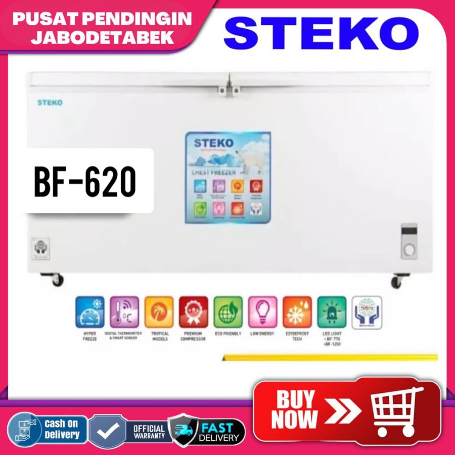 Jual Chest Freezer Box L Steko Bf Bf Super Low Watt Led Display