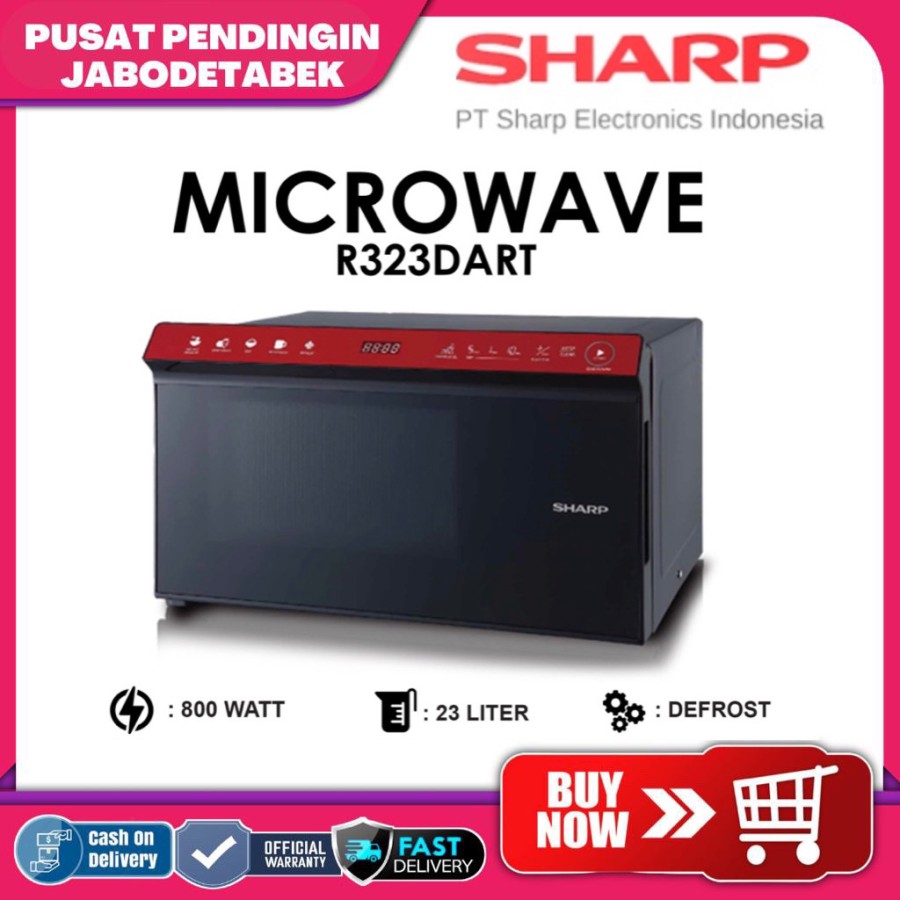 Sharp microwave oven digital solo 23 liter R 323 DA RT