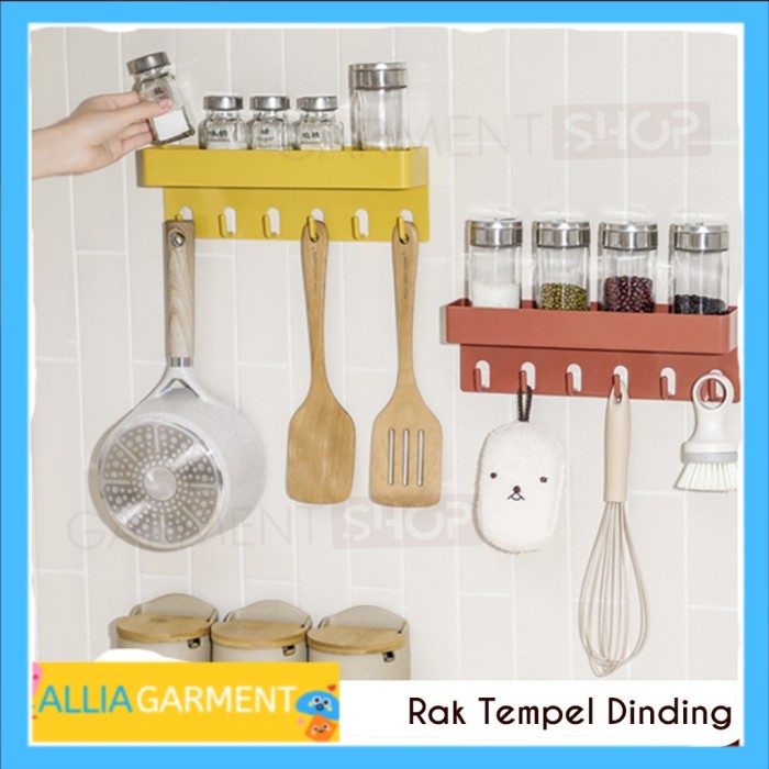Rak Gantung Kamar Mandi Tempat Sabun Rak Bumbu Dapur Gantungan
