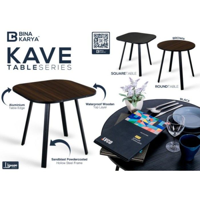 Jual Bina Karya Meja Bulat Kave Table Series Meja Kafe Bina Karya