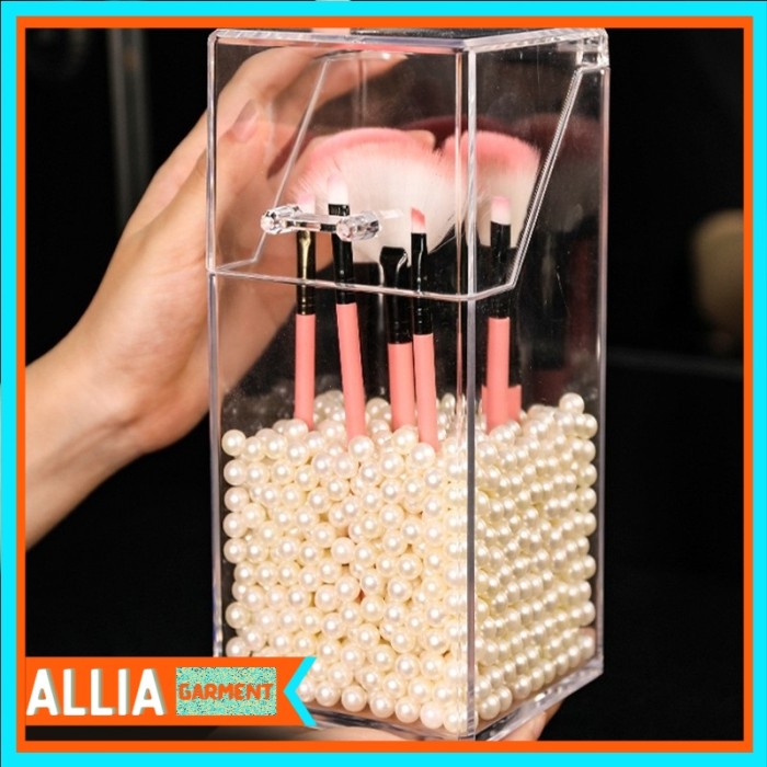 Kotak Penyimpanan Brush Tempat Kuas Makeup Acrylic Kosmetik Organizer