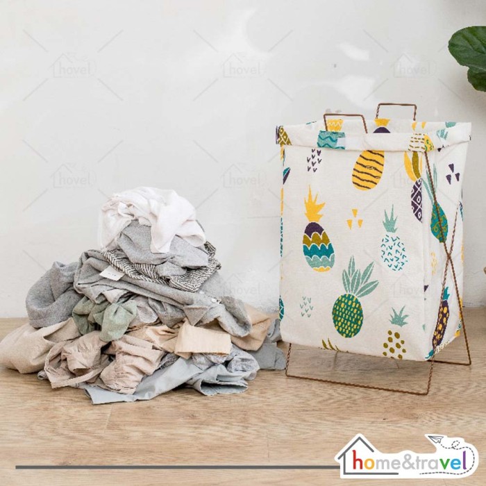 Keranjang Baju Lipat Tempat Cucian Kotor Laundry Basket Penyimpanan