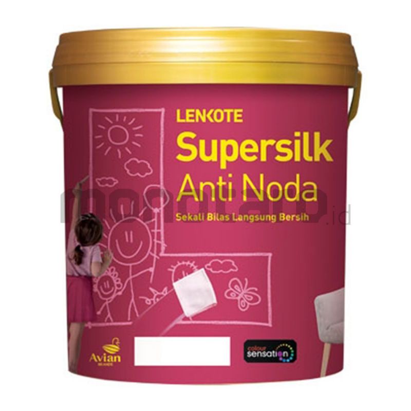 avian lenkote supersilk anti noda super white pail 20liter