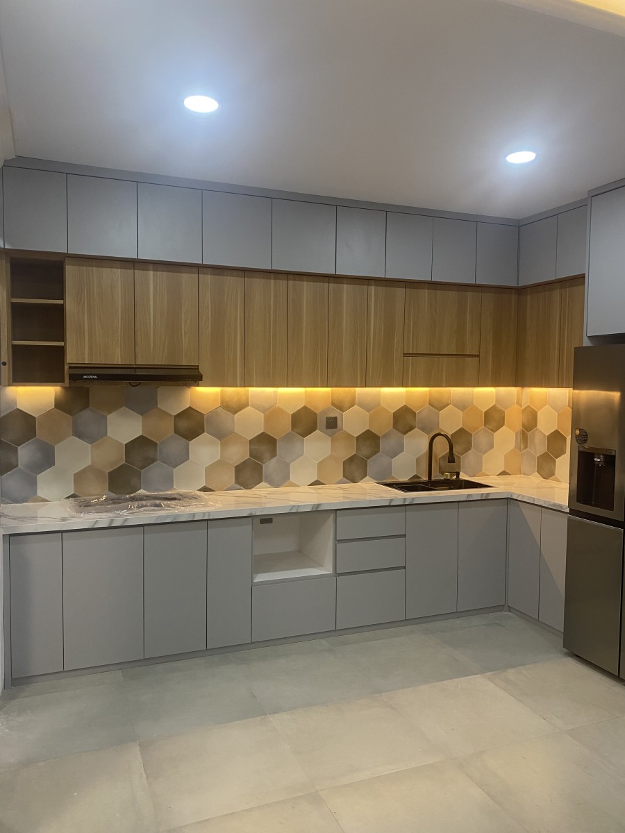 Jual Kitchen Set Minimalis Modern Multiplek Plywood Custom Murah Blockboard