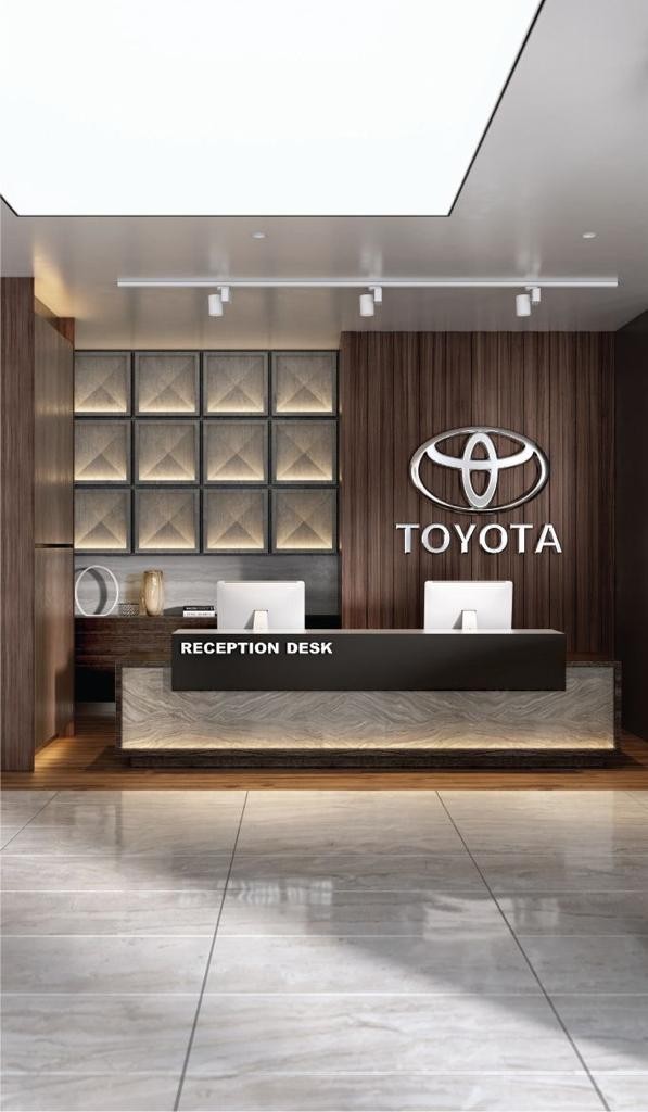 MEJA RECEPTIONIST / MEJA DESK / DESK TABLE / MEJA DEPAN MURAH