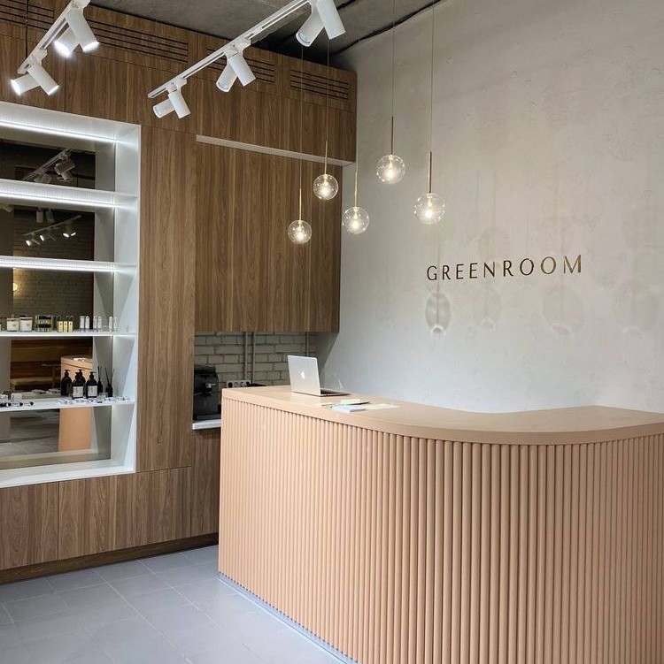 MEJA RECEPTIONIST / MEJA DESK / DESK TABLE / MEJA DEPAN MURAH