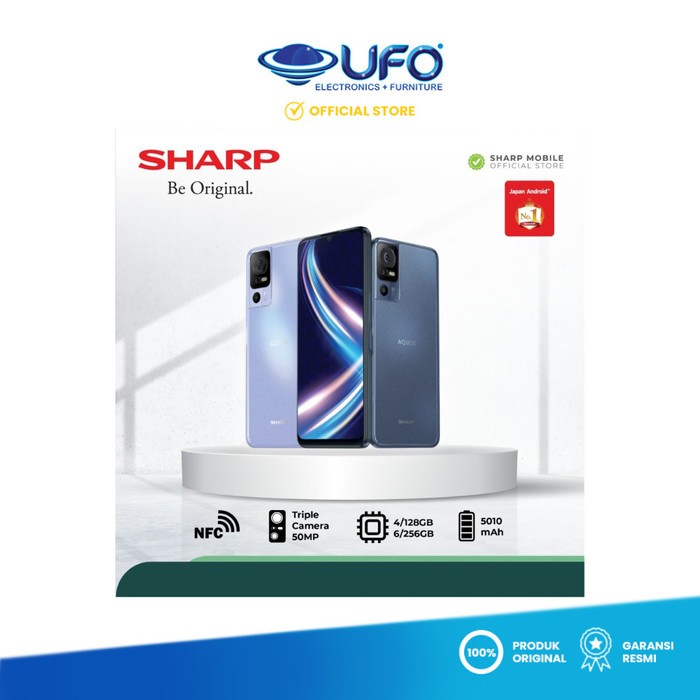 SHARP AQUOS V7 Plus 6GB/256GB Blue / Grey