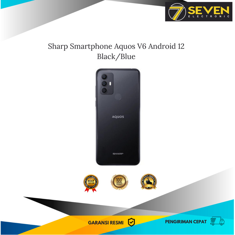 Sharp Smartphone Aquos V6 Android 12 Blue/Grey - Grey