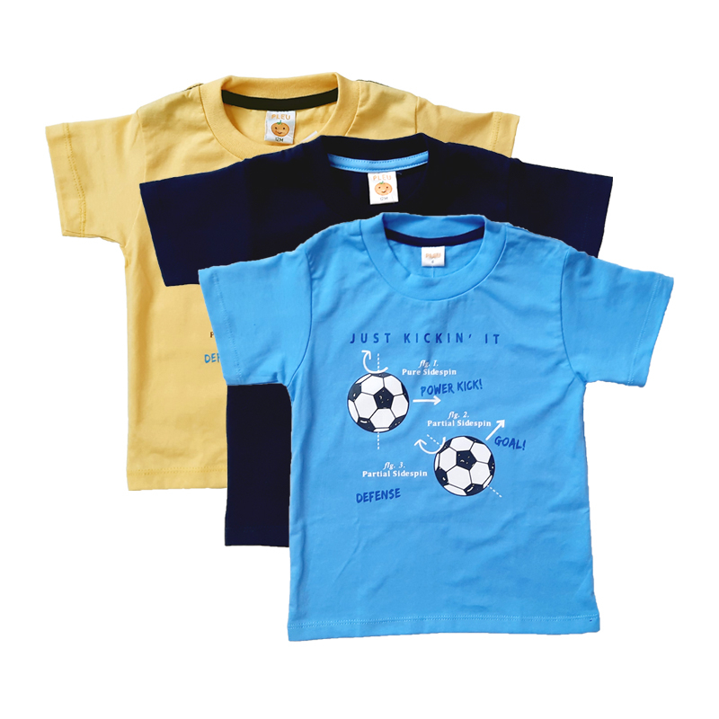 PLEU T-Shirt Bola 4-8 Tahun Navy Test Production