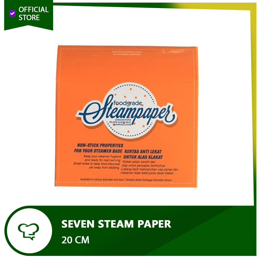 KERTAS DIMSUM ALAS KERTAS SEVEN STEAM PAPER 12CM
