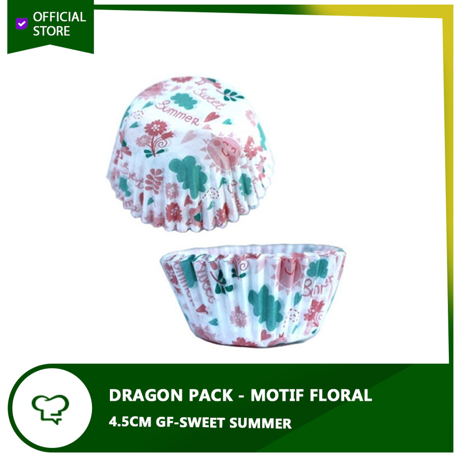 Paper Cup Motif Floral 4.5CM GF - 1000PCS - Sweet Summer