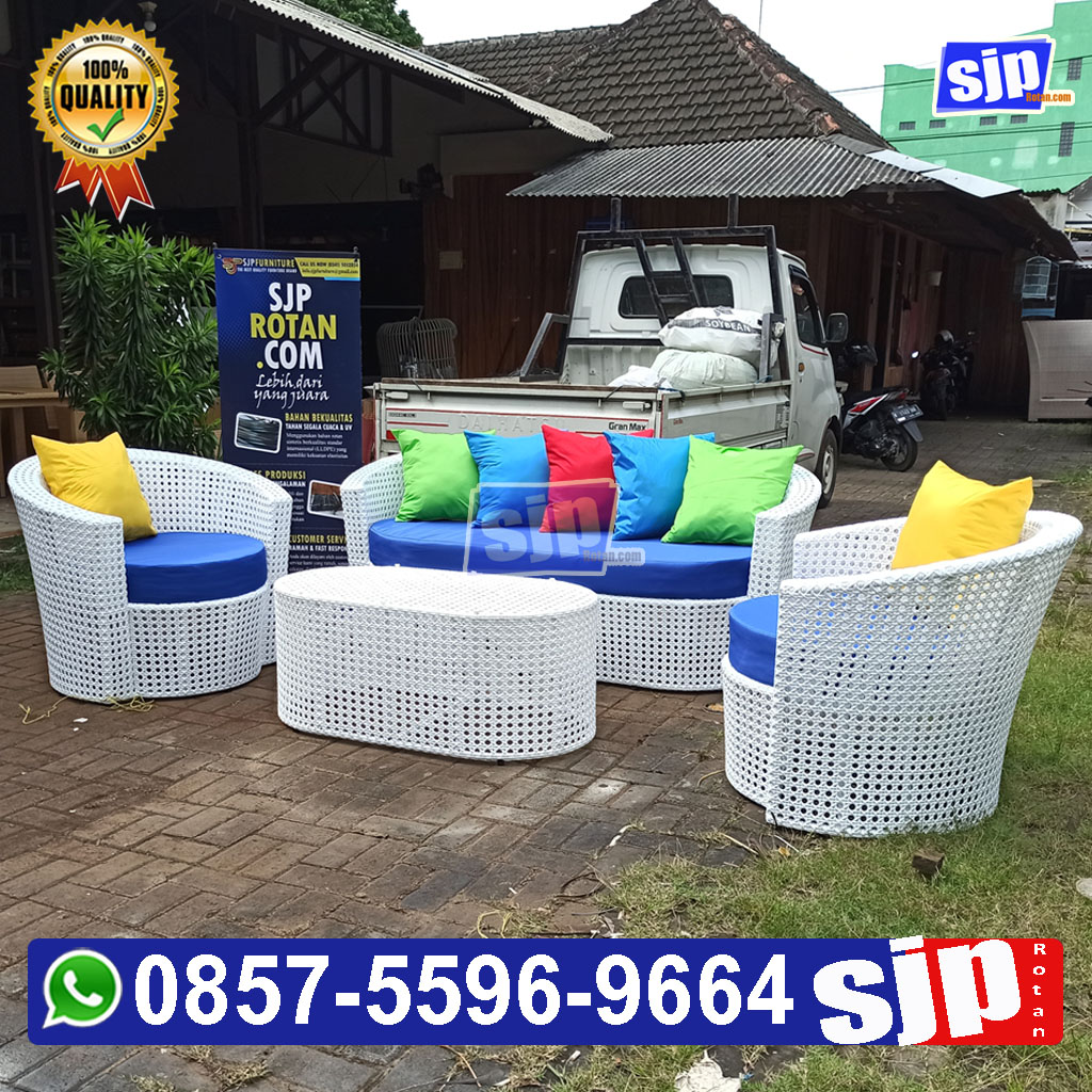 produsenl sofa rotan sintetis anyaman mata ayam