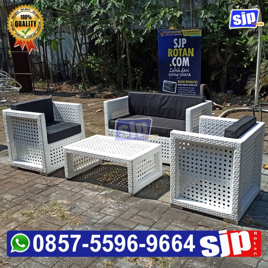 sofa rotan sintetis bisa custoum ukuran & warna