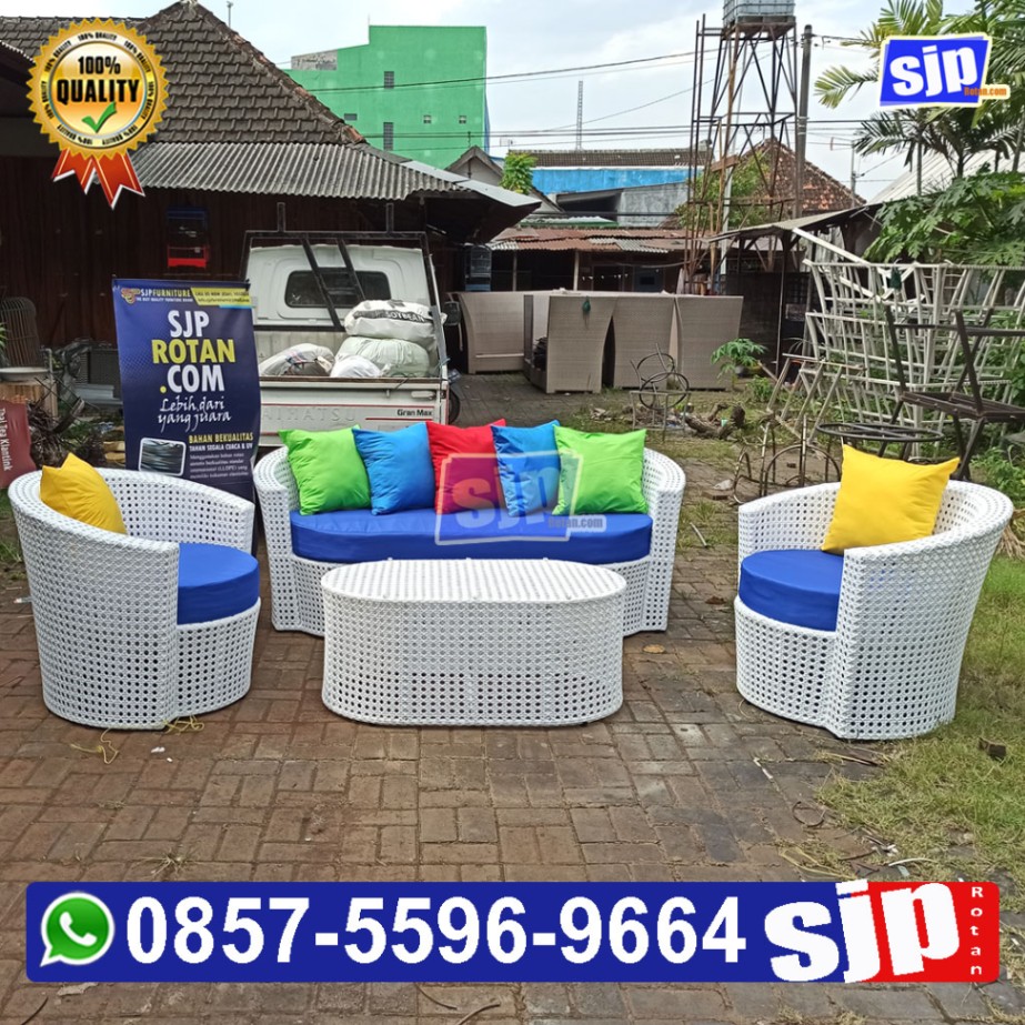 produsenl sofa rotan sintetis anyaman mata ayam