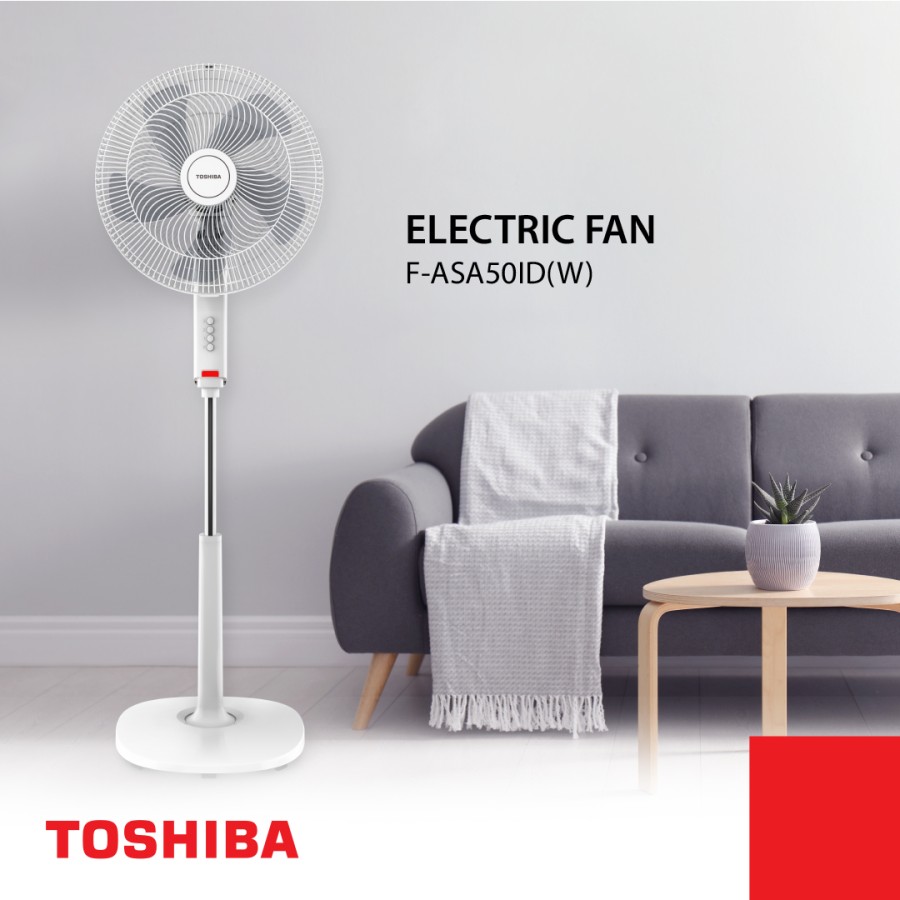 Toshiba Kipas Angin Berdiri 16" F-ASA50ID(W) Stand Fan Air Boost