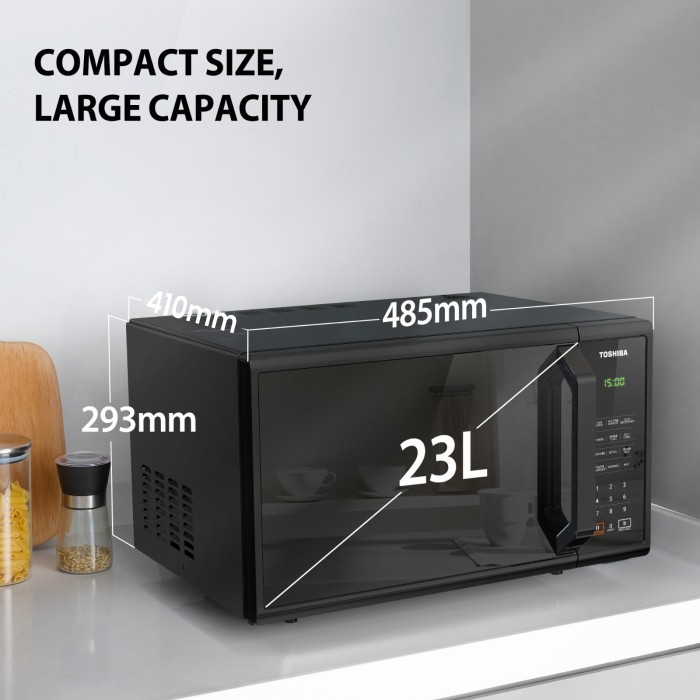 Jual Toshiba Oven Microwave Grill MM-EG24P(BM) Kapasitas 24 Liter