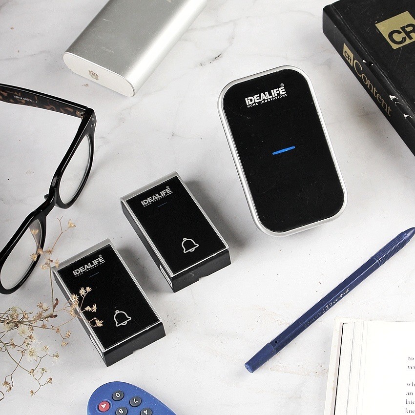 IDEALIFE IL-292 Wireless Doorbell-Bel Pintu Wireless AC Listrik 2Remot