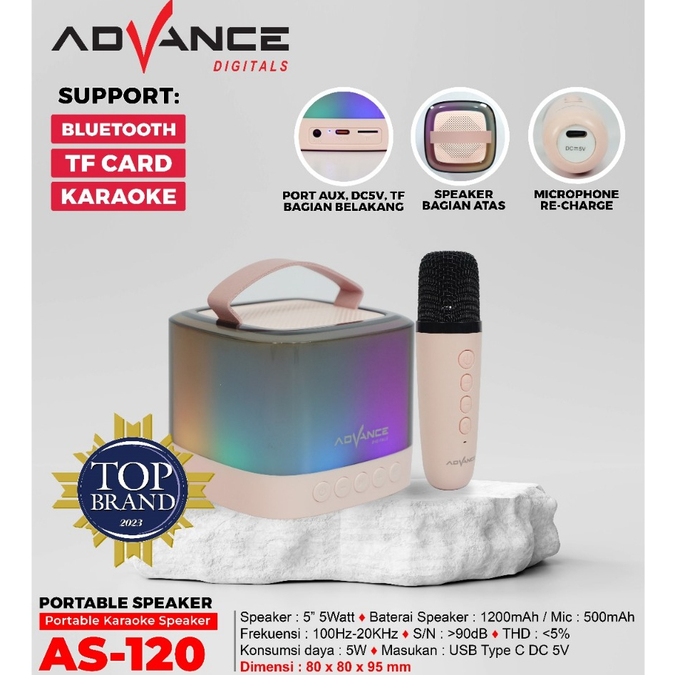 Karaoke Portable Speaker Advance Advance Speaker Portale KS-612