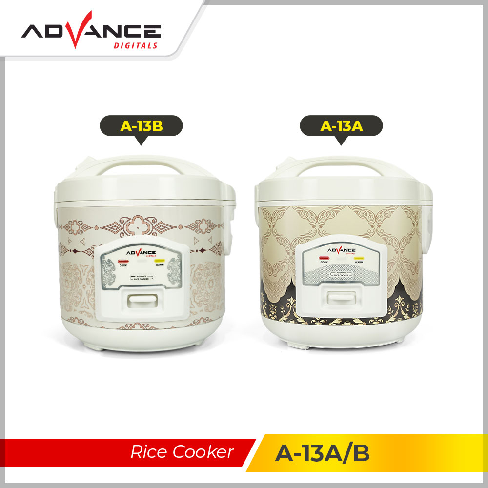 Advance A13-A Rice Cooker Advance 1,2 Liter Penanak Nasi 350 Watt dan Kukusan 3in 1 Magic Com Garansi 1 Tahun