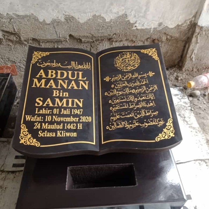 Batu Nisan Marmer Granit/ Kijing/ Batu Nisan Buku Murah/ Nisan Makam