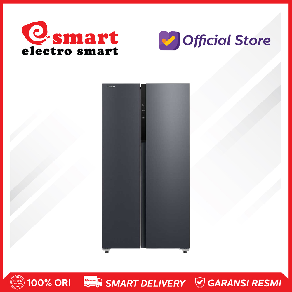 TOSHIBA KULKAS SIDE BY SIDE REFRIGERATOR GR-RS780WE-PMF(06) - 562L