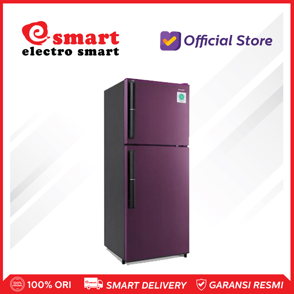 Kulkas 2 Pintu 187L Sharp SJ-246GC-SR Garansi Resmi