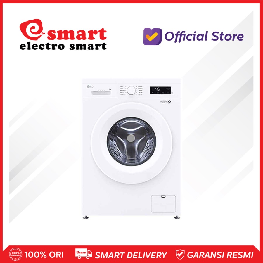 LG FB1207S6W Mesin Cuci 7 kg Front Loading 6 Motion Inverter Direct