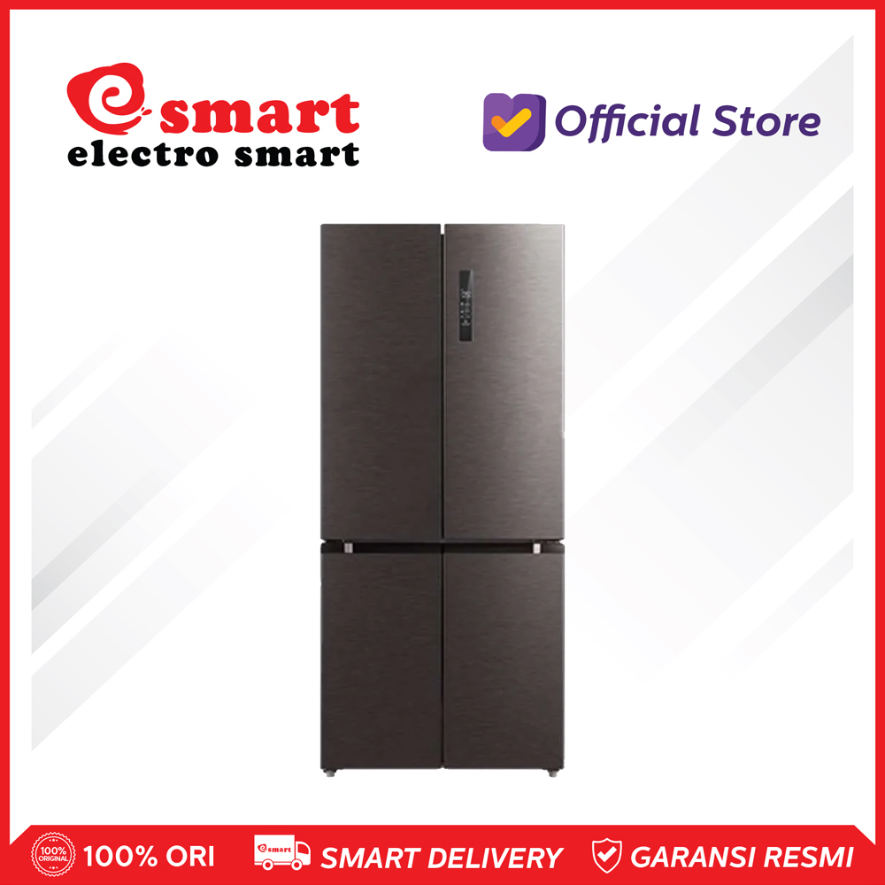 TOSHIBA GR-RF610WE-PMF KULKAS SIDE BY SIDE 4 PINTU GR RF 610 INVERTER