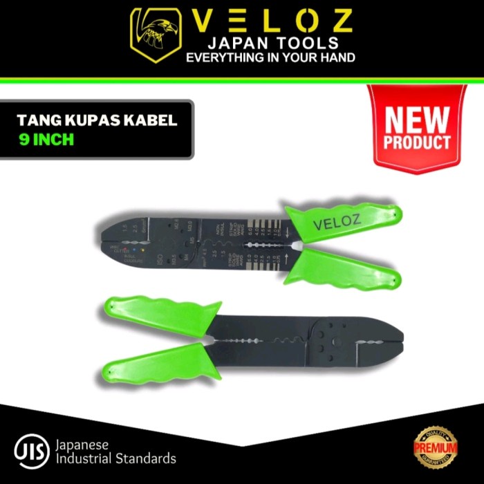VELOZ crimping pliers 9 INCH tang kupas kabel 9inch pres skun krimping