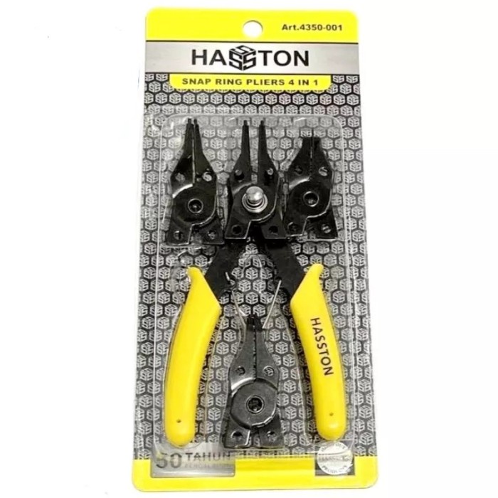 HASSTON tang circlip snap ring 4 in 1 set buka tutup lurus bengkok