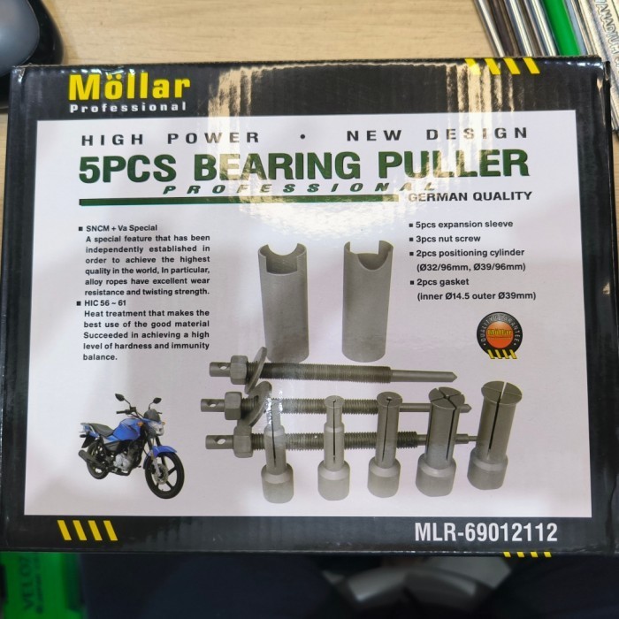 MOLLAR bearing puller SET 5pcs treker alat lepas bearing dissasembler