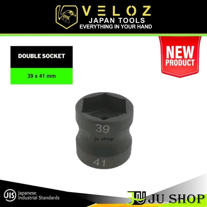 VELOZ mata kunci SOCK CVT 39x41 1/2 INCH double head socket 39 x 41 sok kopling 1/2inch