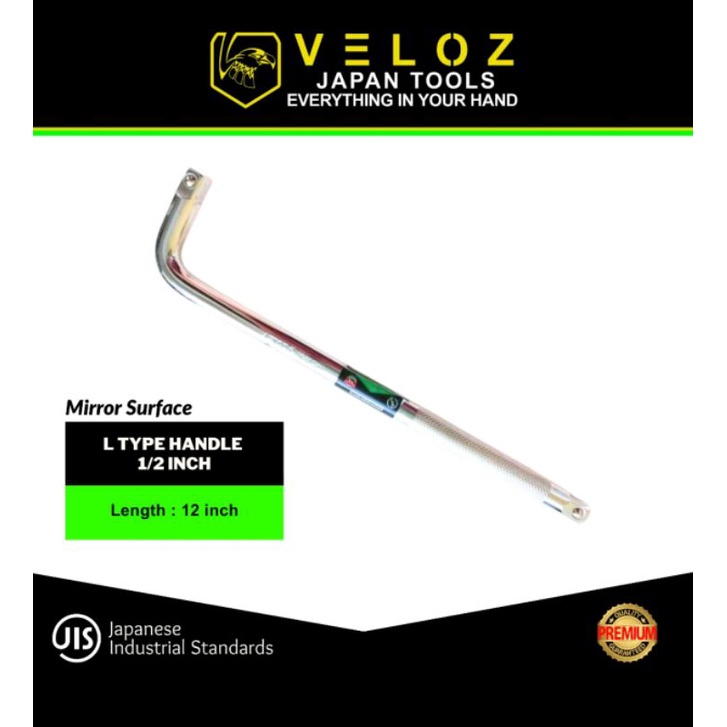 VELOZ offset handle 1/2 x 12 inch stang sock socket shock gagang sok